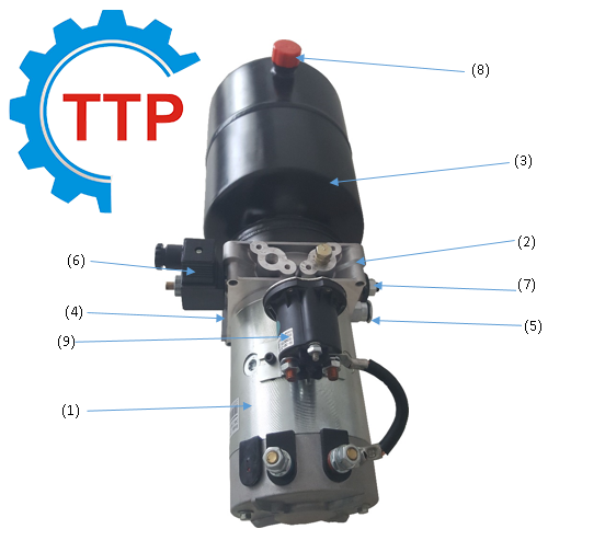 Cấu tạo Bộ nguồn thủy lực