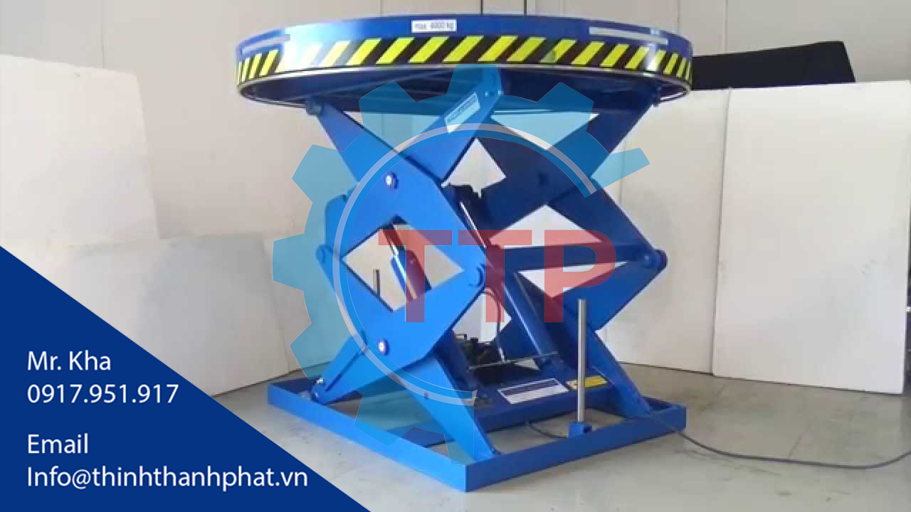Bàn nâng tròn - Round lift table