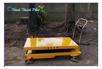 BÀN NÂNG THỦY LỰC PTS1000B (1000KG) VẬN HÀNH BẰNG CƠ