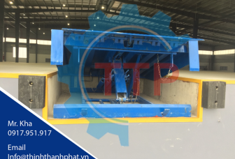 Bàn nâng cơ khí cho xe nâng lên container