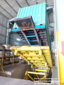 Bàn nâng container đổ liệu Bàn nâng container đổ liệu