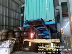 Bàn nâng container nhập liệu Bàn nâng container nhập liệu