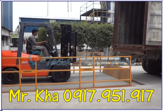 BÀN NÂNG HỖ TRỢ XE NÂNG XUẤT NHẬP HÀNG