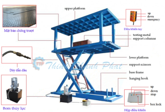 Bàn nâng ô tô 2 tầng - Bàn nâng thủy lực