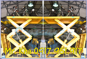 BÀN NÂNG THỦY LỰC 2 TẦNG