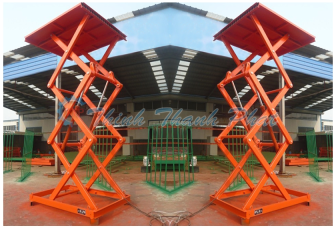 Bàn nâng thủy lực 3 tầng X