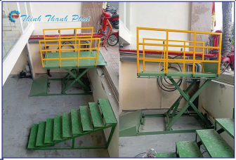 BÀN NÂNG THỦY LỰC CHO XE MÁY XUỐNG HẦM