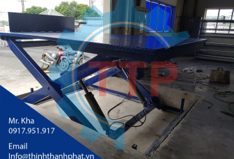 Bàn nâng thủy lực cho xe nâng lên Container