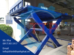 Bàn nâng thủy lực cho xe nâng lên Container Bàn nâng thủy lực cho xe nâng lên Container