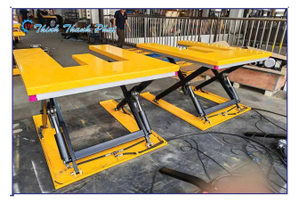 BÀN NÂNG THỦY LỰC CHỬ E