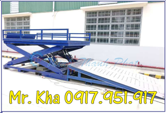 BÀN NÂNG THỦY LỰC DẪN XE NÂNG LÊN CONTAINER BÀN NÂNG THỦY LỰC DẪN XE NÂNG LÊN CONTAINER