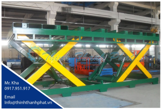 Bàn nâng thủy lực kép