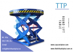 Bàn nâng thủy lực tròn - Round lift table Bàn nâng thủy lực tròn - Round lift table