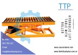 BÀN NÂNG THỦY LỰC VỚI CON LĂN BĂNG CHUYỀN BÀN NÂNG THỦY LỰC VỚI CON LĂN BĂNG CHUYỀN