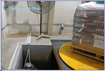 BÀN NÂNG THỦY LỰC XOAY DÙNG ĐIỆN