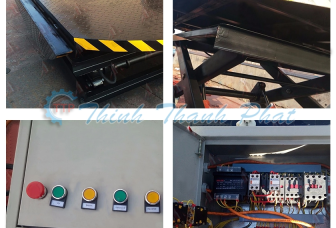 Bàn nâng thủy lực mặt bàn tròn