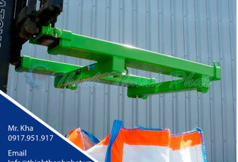 Càng phụ xe nâng gắn 4 móc treo bao Jumbo