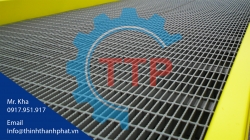 Cầu dẫn lên Container lưới thép Grating Cầu dẫn lên Container lưới thép Grating