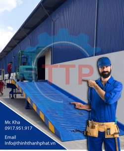 Cầu dẫn xe nâng lên container Cầu dẫn xe nâng lên container