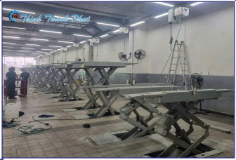 CẦU NÂNG GẦM BỤNG XE Ô TÔ 3.5 TẤN ÂM NỀN