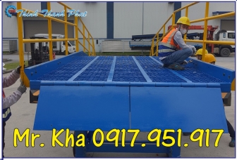 Cầu xe nâng sàn lưới thép Grating