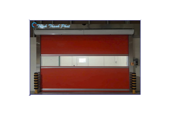 CỬA CUỐN TỐC ĐỘ CAO MÀU CAM