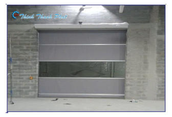 CỬA CUỐN TỐC ĐỘ CAO MÀU XÁM