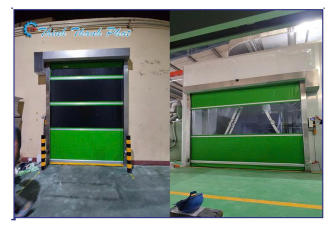 CỬA CUỐN TỐC ĐỘ CAO MÀU XANH LÁ CÂY