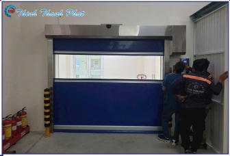 CỬA CUỐN TỰ ĐỘNG - CỬA CUỐN NHANH PVC CHO NHÀ XƯỞNG
