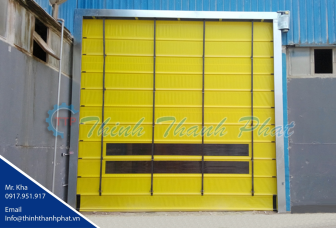 Cửa cuốn tự động, cửa cuốn tốc độ cao dạng gấp