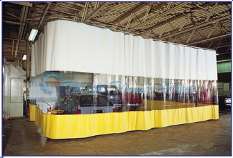 MÀN - RÈM NHỰA PVC NGĂN KHU VỰC RỬA XE