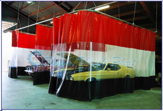 MÀN - RÈM NHỰA PVC NGĂN KHU VỰC RỬA XE