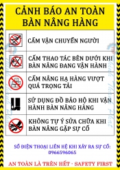 Một số hướng dẫn vận hành bàn nâng hàng thủy lực an toàn, hiệu quả