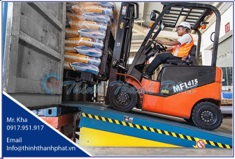 Sàn nâng thủy lực nhập khẩu - MHE / BLUE GIANT Dock Leveler