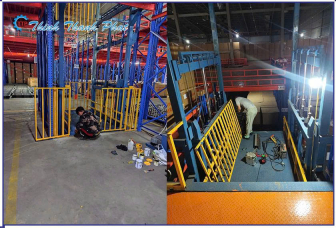 THANG NÂNG HẠ THỦY LỰC CÔNG NGHIỆP 2000KG 4 TRỤ