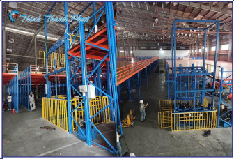 THANG NÂNG HẠ THỦY LỰC CÔNG NGHIỆP 2000KG 4 TRỤ