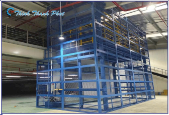 THANG NÂNG HẠ THỦY LỰC CÔNG NGHIỆP 2000KG 4 TRỤ