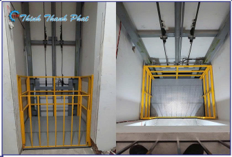 THANG NÂNG THỦY LỰC CHO KHO XƯỞNG SẢN XUẤT